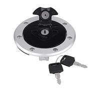 KIMISS Tapa de depósito de combustible para compatible con ZXR750 ZX-11 ZZR1100, cubierta con 2 llaves, resistente y ajuste seguro