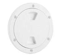 KIMISS Tapa de Inspección Redonda ABS 14 m para Barcos, Blanca, Resistente a UV y Corrosión, Placa de Cubierta para Tornillos, Accesorio Náutico