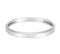 KIMISS Tapa de Lente de Cámara de Aleación de Aluminio, Estilo de Cámara de Aro de Lente para Accesorio de Reemplazo de Aro Decorativo Compatible con Fotografía (Silver)