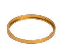 KIMISS Tapa de Lente de Cámara de Aleación de Aluminio, Estilo de Cámara de Aro de Lente para Accesorio de Reemplazo de Aro Decorativo Compatible con Fotografía (Gold)