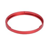 KIMISS Tapa de Lente de Cámara de Aleación de Aluminio, Estilo de Cámara de Aro de Lente para Accesorio de Reemplazo de Aro Decorativo Compatible con Fotografía (Rojo)