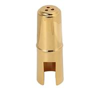 KIMISS Tapa para Boquilla de Saxofón y Cubierta Protectora para Clarinete, Accesorio de Metal para Saxofón Alto, Acabado Dorado Duradero (tenor)