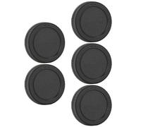 KIMISS Tapa Protectora de Lente Trasera de Plástico Duradero de 5 Piezas para Cámara con Montura M4/3 Electrónica de Alto Rendimiento Accesorios Fotográficos para Cámaras Tapas de Productos para