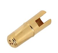 KIMISS Tapa Protectora para Boquilla de Saxofón, Cubierta de Metal para Saxofón y Clarinete, Accesorio de Instrumento Dorado para Prolongar la Vida útil (tenor)