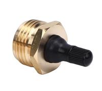 KIMISS Tapón de Soplado para RV, Herramienta de Preparación para el Invierno de Latón para RV con Válvula para, Remolque de Viaje, Rociador, Adaptador de Soplado de Línea de Agua