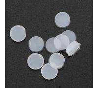 KIMISS Tapones de Flauta de Orificio Abierto - Kits de Tapones de Orificio de Flauta de Goma de 10 Piezas para Reparación de - Accesorios de Repuesto de 7x2,5 Mm (Transparente CF99)