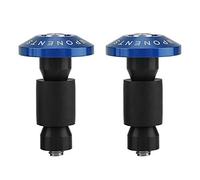 KIMISS Tapones de Tapa Deslizante de Extremo de Manillar de Motocicleta Universal de 1 par para la mayoría de Las Motocicletas con manillares de 22 mm (7/8 Pulgadas) de diámetro(Azul)