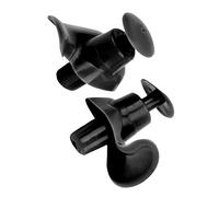 KIMISS Tapones para los Oídos Impermeables de Silicona en Espiral de Primera Calidad - A Prueba de Polvo Adecuado para Niños y Adultos - Accesorio de Natación Perfecto (BLACK)