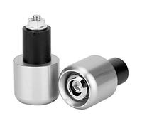 KIMISS Tapones para manillar de moto, 2 unidades, plata, accesorio modificación, diámetro 22mm, para extremos de manubrio