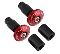 KIMISS Tapones para manillar de moto, 22mm 7/8", rojos, para ATV y offroad, protege extremos del manillar, ideales para competición