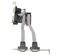 KIMISS Tarjeta de Expansión PCIE Tarjeta Adaptadora PCI Express X1 a 4 Puertos Serie RS232: Rendimiento Confiable para Adquisición de Datos, Terminales POS y PC Industriales