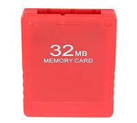 KIMISS Tarjeta de Memoria de 32 MB para - Tarjeta de Datos Externa FMCB1.966 de Alta Velocidad para Todos los Modelos de - Solución Esencial de Memoria para Juegos (rojo)