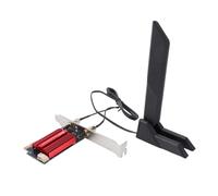 KIMISS Tarjeta de Red Inalámbrica WiFi 7 PCIe, Adaptador de Banda 6G/5G/2,4G para 10/11, Soporte Bluetooth 5,4, Alta Velocidad 2880Mbps