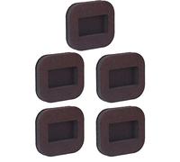 KIMISS Taza con Ruedas de Fieltro para Pisos de Madera + 5 Piezas Taza con Ruedas de Fieltro Rectángulo Cóncavo Almohadilla de Fijación con Rodillo para Silla de Oficina + Almohadilla con Inferior