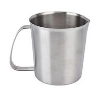 KIMISS Taza Medidora Taza para Espumar Leche y café Resistente a la Corrosión de Acero Inoxidable 304 con Escala Interna para Medición de Precisión (700ML)