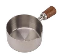 KIMISS Taza para de Cocina de Fit for 304 de Acero Inoxidable con Asa, Ideal para Condimentos, Aderezos y Especias, Mini Cacerola Apilable para el Hogar, Fiestas y Picnics Al Aire Libre (80ml)