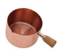 KIMISS Taza para de Cocina de Fit for 304 de Acero Inoxidable con Asa, Ideal para Condimentos, Aderezos y Especias, Mini Cacerola Apilable para el Hogar, Fiestas y Picnics Al Aire Libre (250ml)