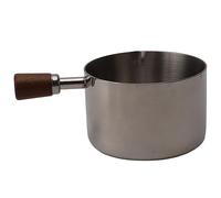 KIMISS Taza para de Cocina de Fit for 304 de Acero Inoxidable con Asa, Ideal para Condimentos, Aderezos y Especias, Mini Cacerola Apilable para el Hogar, Fiestas y Picnics Al Aire Libre (250ml)