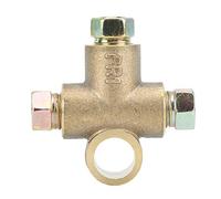 KIMISS - Te de freno en forma de T de 3 vías con 3 tuercas macho Unión corta M10 Tubo de 3/16 pulgadas 10 mm