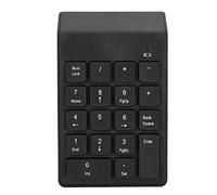 KIMISS Teclado Numérico inalámbrico: 18 Teclas Mini USB 2.4GHz Teclado de Contabilidad Financiera Silenciosa para PC/Desktop, Ideal para Tareas de Entrada y Contabilidad de Datos (Black)
