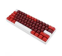KIMISS Teclado Retro de VK66, Key Mechanical Keyboard Rechón Rojo 60% Diseño USB C Wired RGB Backlitlit Ergonómico Diseño para el Hogar de la Oficina, Teclado Completo Hot Swap
