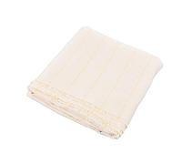 KIMISS Tela de Monje Tela con Mechones Poliéster Algodón Ancho de Puerta Mixto Fuerte Fácil de Romper Hilo Amarillo Estándar Blanco - Primario para Hacer Alfombras de Bricolaje