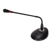 KIMISS Teléfono de Condensador de Cuello de Cisne D38 con Cable XLR a 6,35 Mm para Conferencias y transmisiones: Captación Ajustable de 360°, Reducción de Ruido e Indicador LED