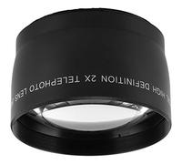 KIMISS Teleobjetivo 2X para Vidrio óptico Compatible con Lentes de Cámara con Diámetro de Filtro de 55 Mm/2,2 Pulgadas