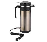KIMISS Termo eléctrico para coche 1000ML, 12V, acero inoxidable, calentador de agua portátil, ideal para viajes, rápido y seguro