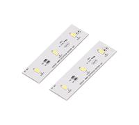 KIMISS Tira LED para Nevera y congelador, 2 Unidades, Repuesto Compatible con SW BX02B, luz Blanca 12V, fácil instalación, Ahorro energético