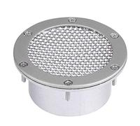 KIMISS Toma de aire universal para coche, rejilla de ventilación para parachoques, entrada de aire frío, diseño plateado, compatible con múltiples modelos