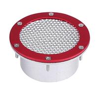KIMISS Toma de aire universal para paragolpes, rejilla de ventilación para admisión de aire frío en coches, color rojo