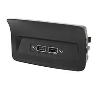 KIMISS Toma de Puerto de Cargador USB, Asiento Trasero Negro Toma de Puerto de Cargador USB 5QD035726L Reemplazo para KODIAQ KAROQ 2017 en Adelante