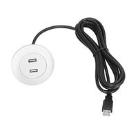 KIMISS Toma de Puerto USB Empotrada para Uso Doméstico - Toma de Carga USB para sofá Instalación de Montaje Empotrado de Puertos de Carga Duales para Silla Reclinable Eléctrica (Silver)