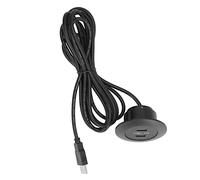 KIMISS Toma de Puerto USB Empotrada para Uso Doméstico - Toma de Carga USB para sofá Instalación de Montaje Empotrado de Puertos de Carga Duales para Silla Reclinable Eléctrica (Black)