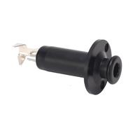 KIMISS Toma de Salida de Guitarra de 6,35 Mm | Pastilla Endpin para Guitarras Acústicas y Eléctricas | Construcción Metálica Duradera (BLACK)