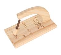 KIMISS Tomador de Decisiones Magnéticas de Madera - Selector Oscilante para Opciones Rápidas - sí, No, Siempre, Nunca, Tal Vez Respuestas para Momentos Indecisos