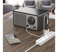 KIMISS Transmisor Receptor 5,0 2 en 1, Adaptador AUX o para Coche, Transmisión de Música Inalámbrica, Plug and Play, Admite Rango de 33 Pies