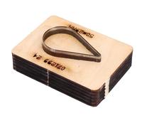 KIMISS Troquel de Corte de Cuero con Forma de Gota de Agua para Manualidades, Cortador de Base de Madera de 50x29mm para Cuero, Cartón, Arcilla, Diseño de Acero de Aleación Duradero