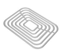 KIMISS Troqueles de Formas Troqueladas para álbumes de Recortes, Troqueles Rectangulares de Acero Al Carbono para Decoración de Tarjetas DIY