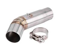 KIMISS Tubo de medio para GSX-R600/GSX-R750 2008, completo de, conexión intermedia, acero inoxidable, alto rendimiento