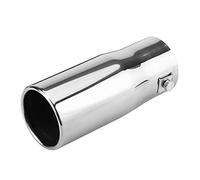 KIMISS Tubo de escape salida,universal Tubo de escape de cola para automóvil 30-51 mm Tubo de cola del coche, Acero inoxidable(Plano)