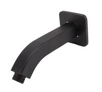 KIMISS Tubo de Extensión de Brazo de Ducha - Extensor de Cabezal de Ducha Ajustable para Baño - Diseño de Latón Resistente (BLACK)