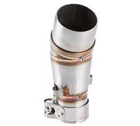 KIMISS Tubo de para moto, adaptador de enlace medio para 250 Z250 13-16, conexión de intermedia, acero inoxidable resistente, fácil instalación