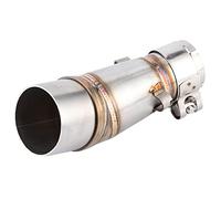KIMISS Tubo de para moto, conector intermedio para 250 Z250 2013-2016, adaptador de enlace para silenciador, acero inoxidable