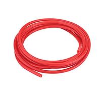 KIMISS Tubo de silicona para auto, 4mm x 5m, rojo - Schlauchleitung para sistemas de vacío, ble y resistente a altas temperaturas