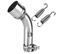 KIMISS Tubo Intermedio de para Moto, Conexión para R25/R3 2015-2018, Adaptador de Enlace, Acero Inoxidable, Fácil Instalación