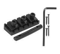 KIMISS Tuerca de Bloqueo de Cuerdas de Guitarra Eléctrica con Barra de Retención del Cabezal, de Aleación de Zinc con Llave Hexagonal y Tornillos de Montaje para Mayor Estabilidad de las Cuerdas