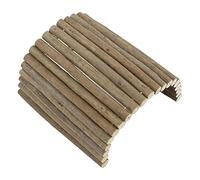 KIMISS Túnel de Madera Flexible para Animales Pequeños - Túnel de Hámster de Madera Puente Pequeño de Animales para Gerbil Conejillo (20 * 30 cm)