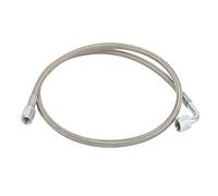 KIMISS Turbo Línea de Alimentación de Aceite 4AN 90 Grados Acero Inoxidable Trenzado Tubo de Alimentación de Aceite Manguera(24 Inches)